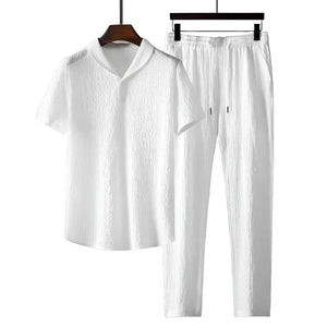 Cotton Polo & Pant Suit