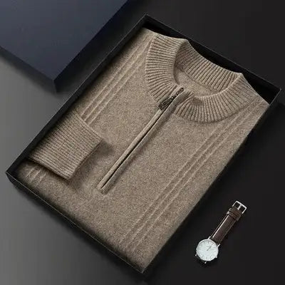 100% Cashmere Half Zip