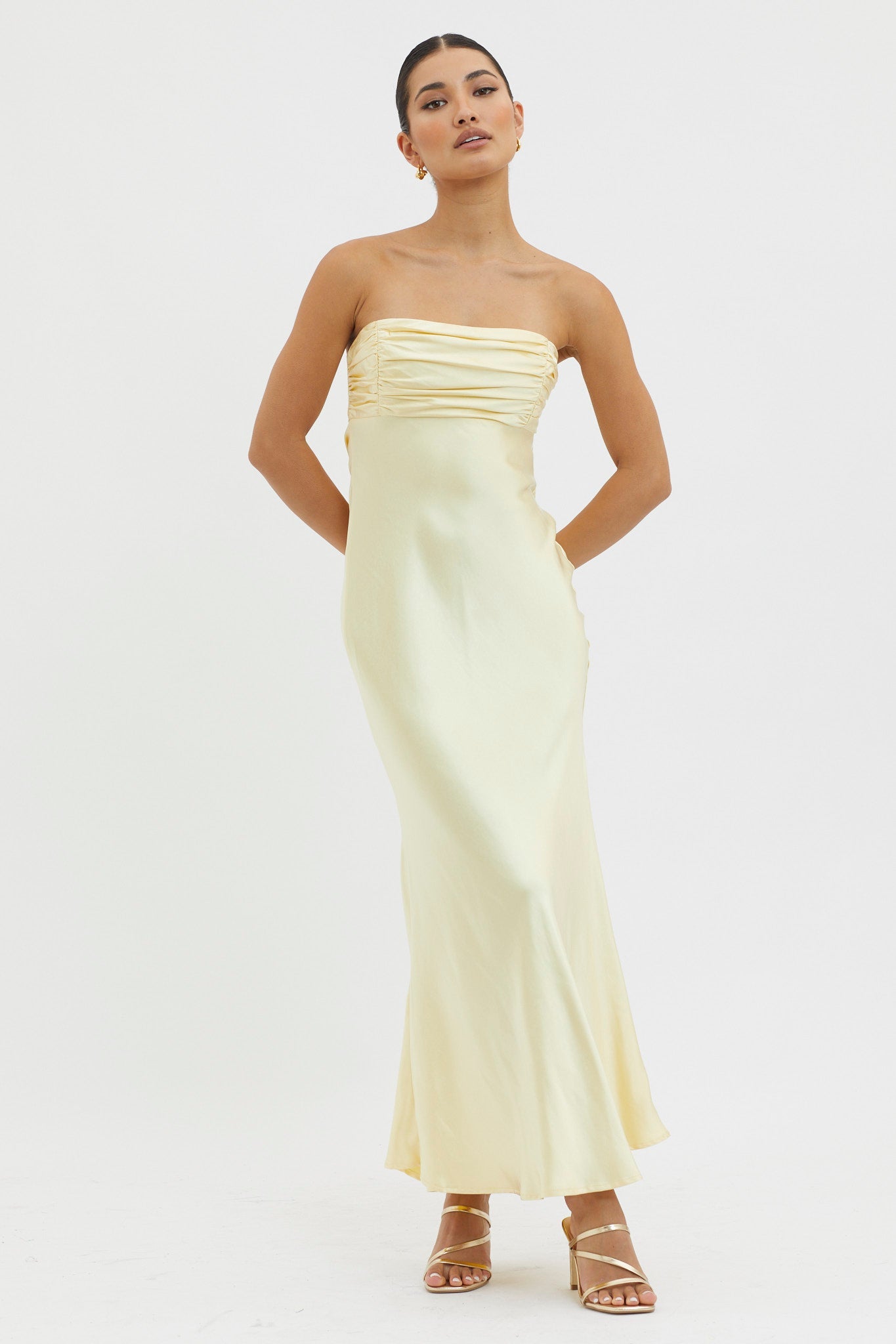 Moon Song Strapless Laced Back Dress Sun