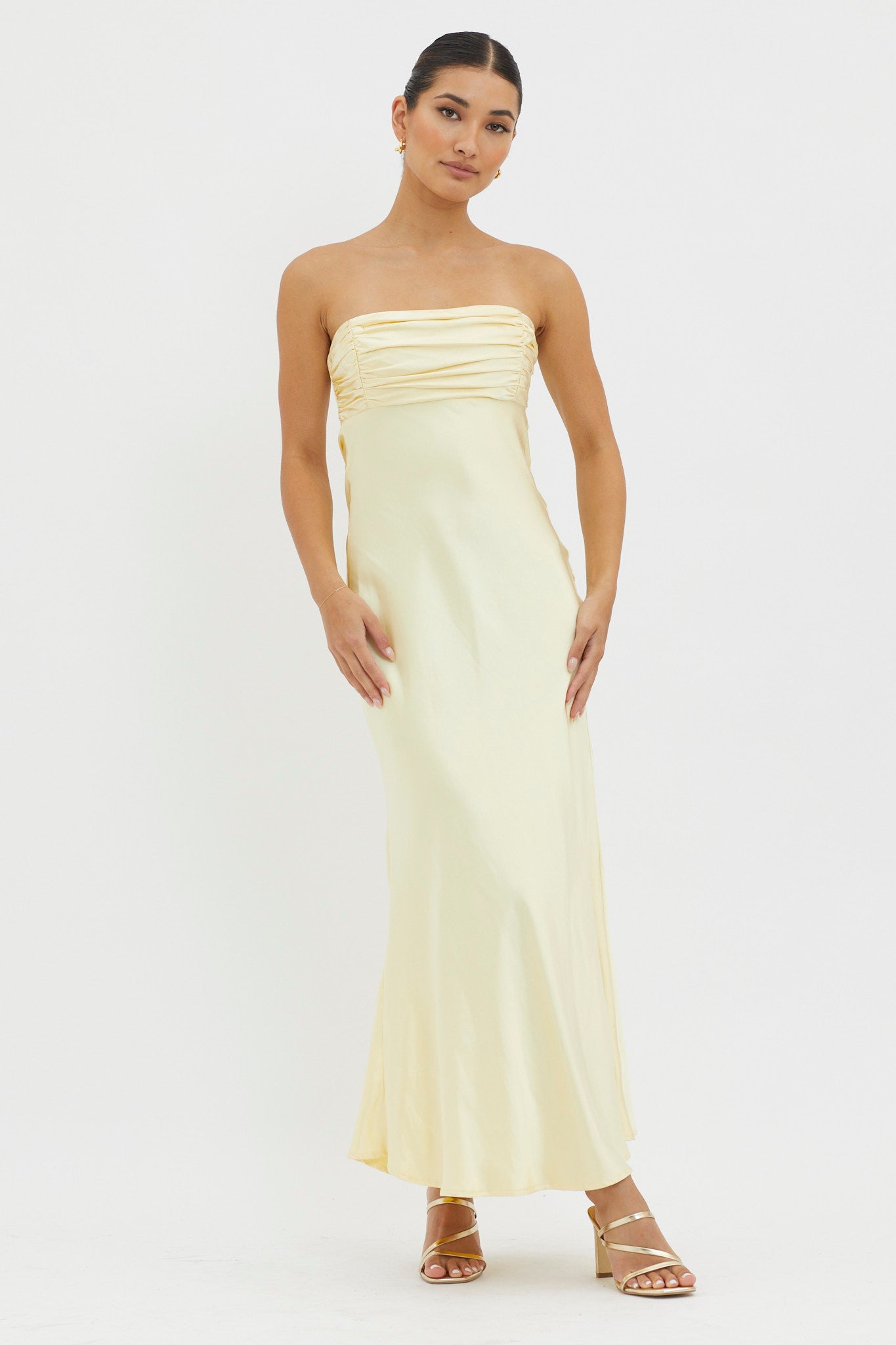 Moon Song Strapless Laced Back Dress Sun