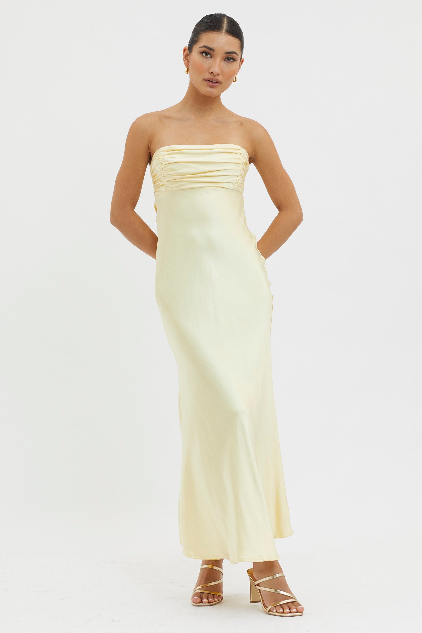 Moon Song Strapless Laced Back Dress Sun