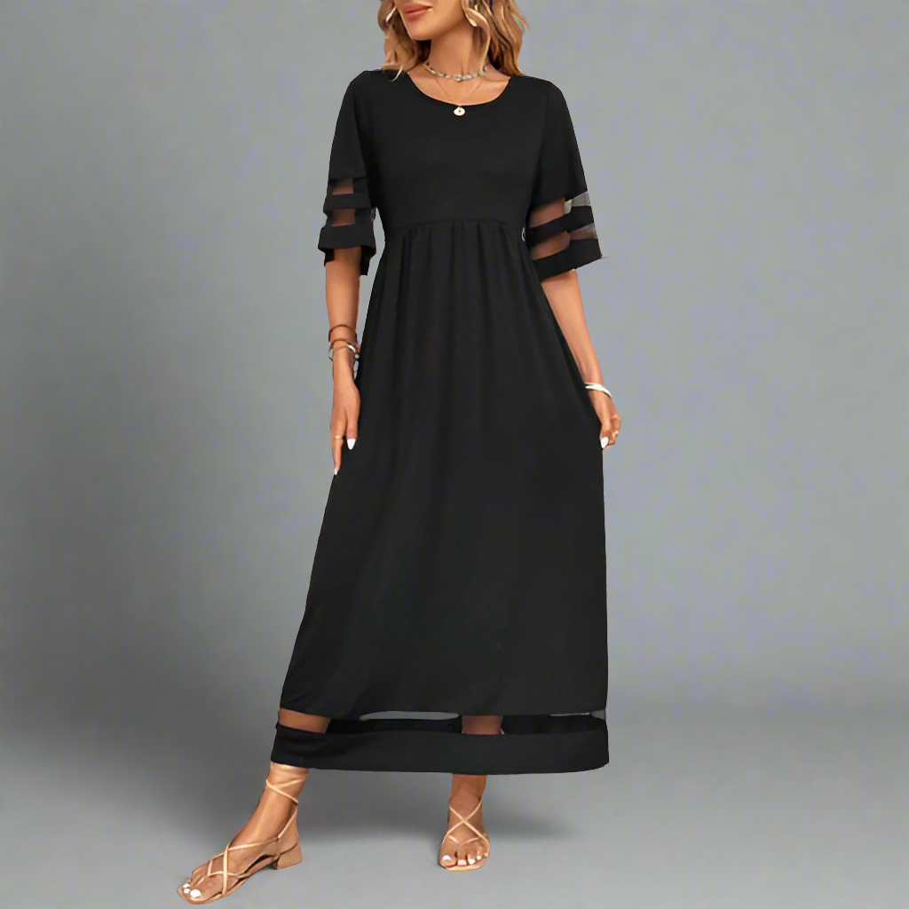 Clara™ | Elegant Round Neck Dress