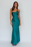 Twilight Tango One-Shoulder Maxi Dress Forest Green