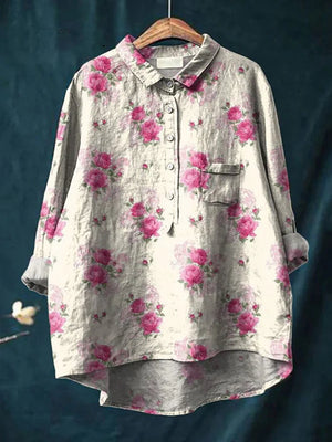 Rosie - Elegant floral blouse